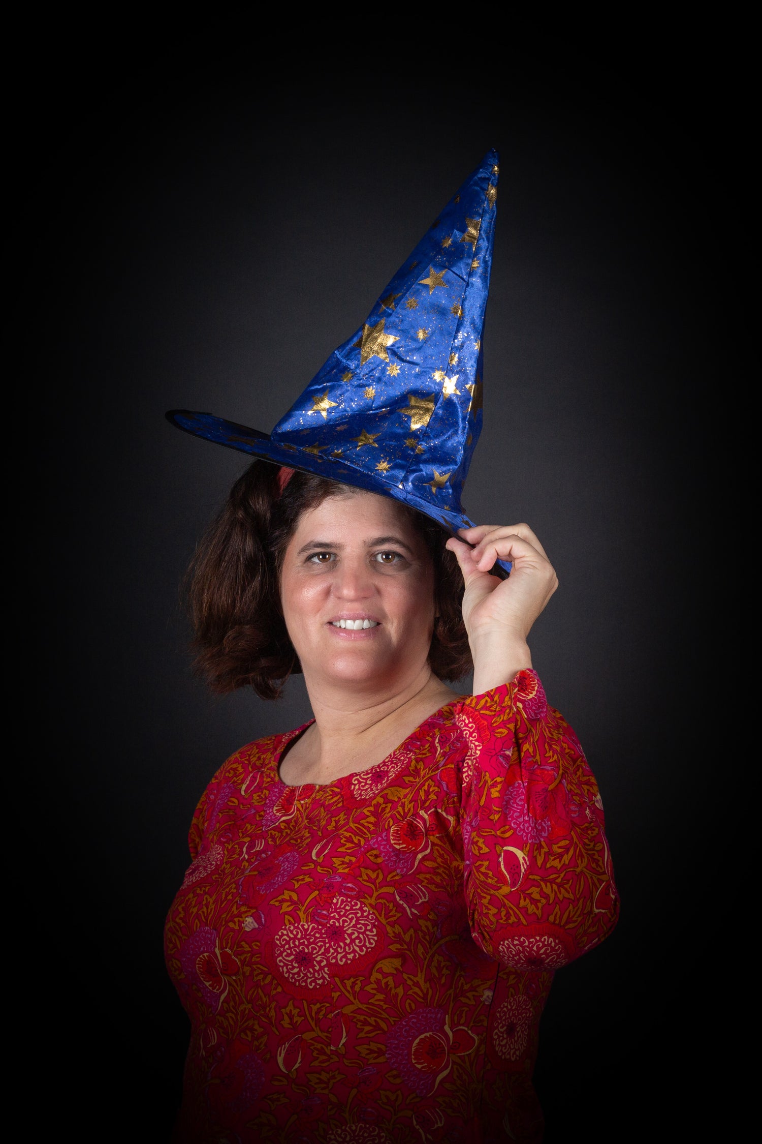 Fabienne incarnant l'esprit de Noël