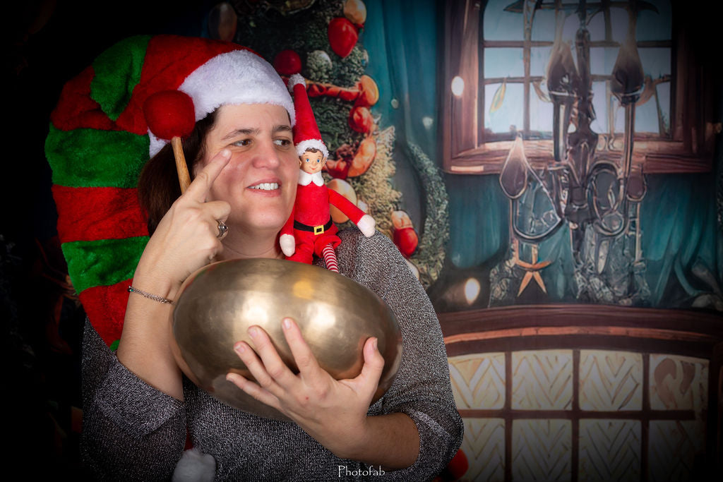 Fabienne célébrant l'esprit de noël