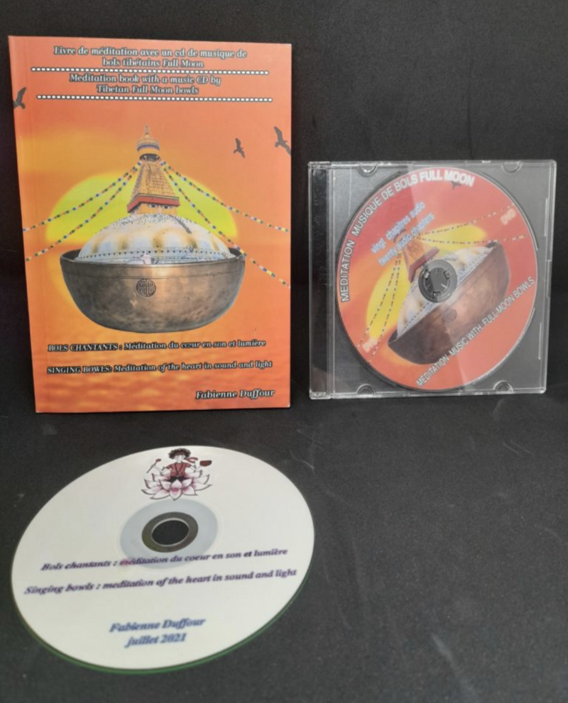 Livre et Dvd de méditation avec des bols tibétains