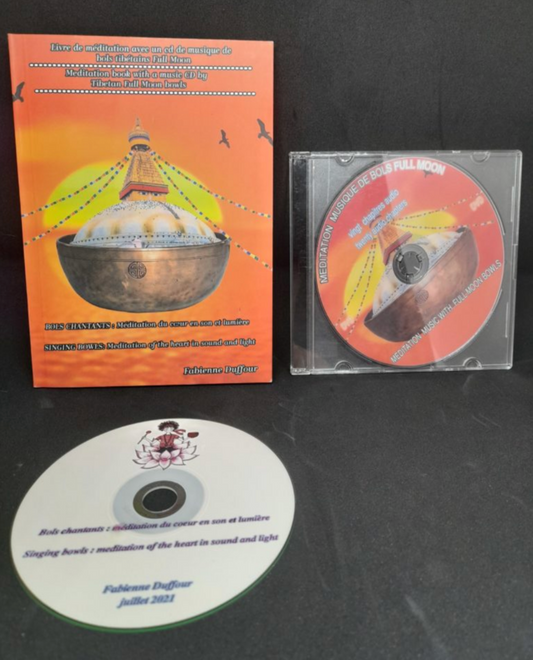 Livre et Dvd de méditation avec des bols tibétains