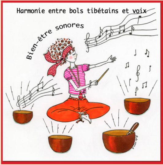 Pochete CD Harmonie entre bols tibétains et voix